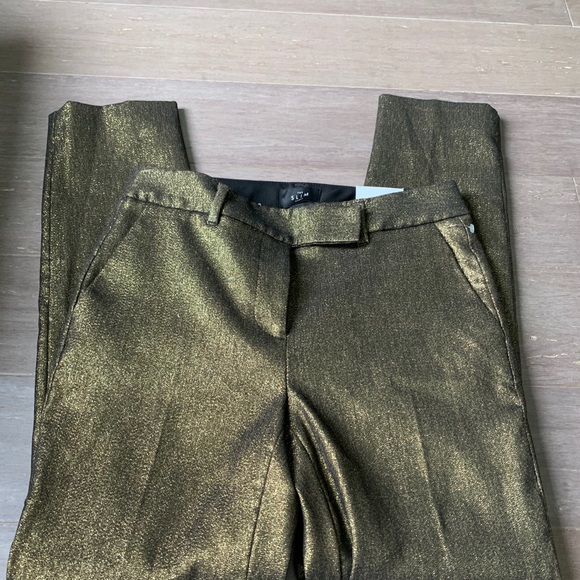 NWT White House black market size 0 metallic gold - Picture 3 of 5